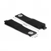 DeLOCK Heavy-Duty Klettband 435x50mm schwarz 5 Stück