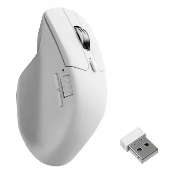 Maus Keychron M6 Rechtshänder RF Wireless + Bluetooth + USB-C Optisch 30000 DPI Weiß