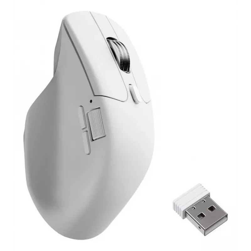 Maus Keychron M6 Rechtshänder RF Wireless + Bluetooth + USB-C Optisch 30000 DPI Weiß
