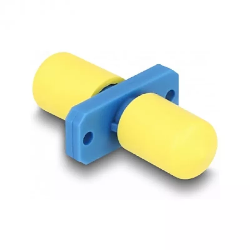 DeLOCK Glasfaser-Koppler ST Simplex Buchse auf ST Simplex Buchse blau