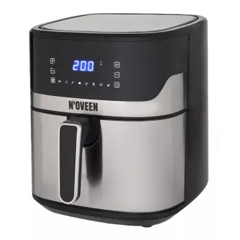 Heißluftfritteuse NOVEEN AF550 — 6,5 l Fassungsvermögen, 1600 W, bis zu 200°C, 8 Programme
