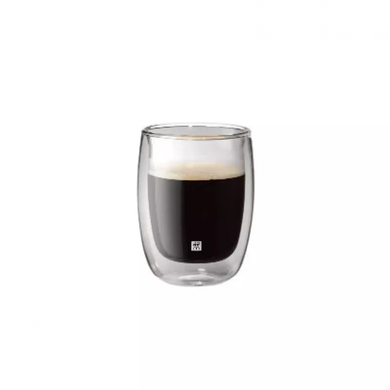 Borosilikatglas-Doppelwandbehälter ZWILLING 39500-076, 200 ml, klar, 2er-Set