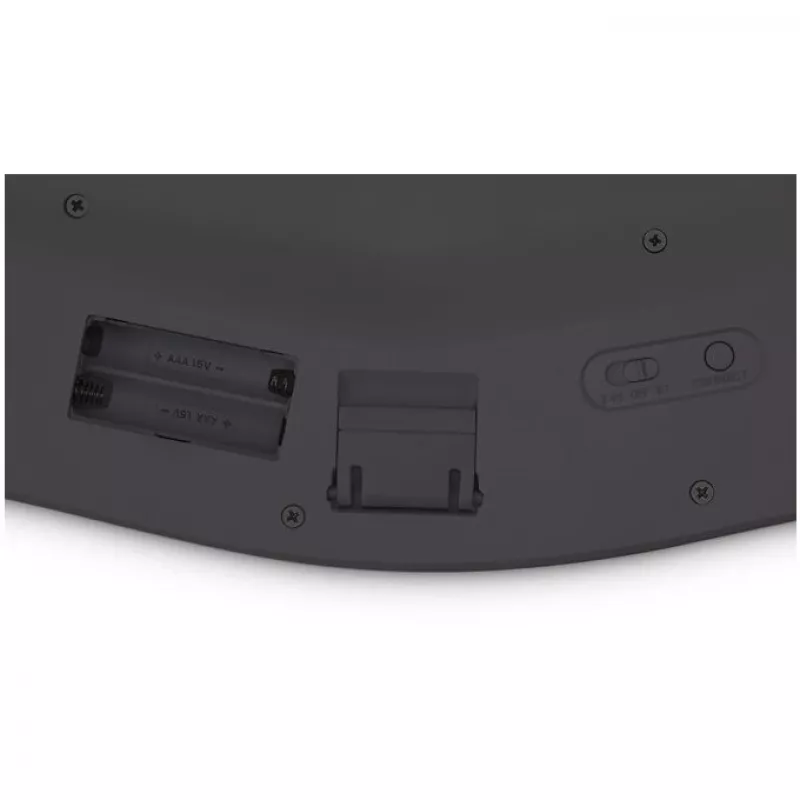 Kensington ProFit Ergo Wireless-Tastatur FR, Full-Size (100%), Kabelgebunden & Kabellos, RF Wireless + USB, AZERTY, Schwarz