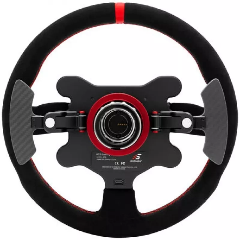 Simagic GTS Alcantara S202 — Alcantara-bezogenes Sim-Racing-Lenkrad, Modell S202