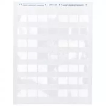 Brady, LAT-18-361-1, selbstlaminierender Polyester, Weiß/Transparent, 25,4 x 13,7(33,78)mm, permanent, US-Letter, Kabeldurchmesser 4,3 -6,5mm (1000 Stk.) (024570)