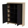 Cama PORTO Kommode 100x38x130 Eiche/schwarz