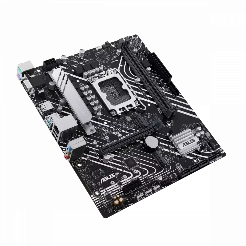 ASUS PRIME H610M-A R2.0 | Prozessorfamilie Intel | Prozessorsockel LGA1700 | Unterstützte Festplattenschnittstellen M.2, SATA | Anzahl der SATA-Anschlüsse 4
