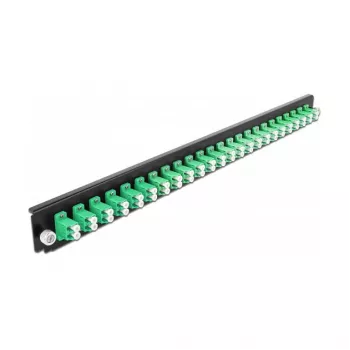 Spleißbox-Frontplatte DeLOCK 19 Zoll 24 Port LC Duplex grün
