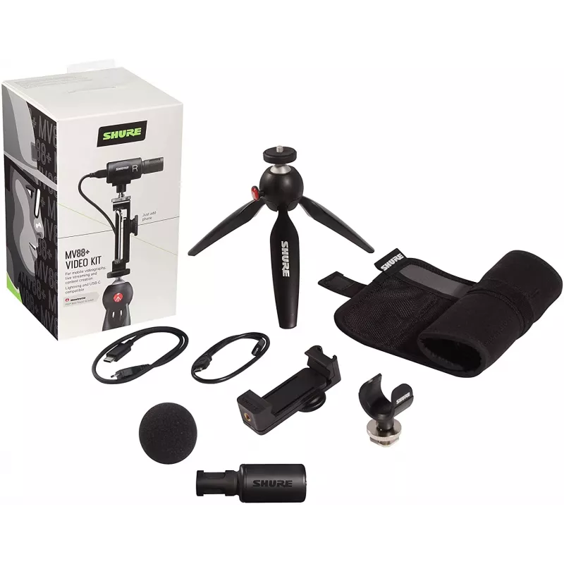 Shure MV88+ VIDEO KIT Black Tischmikrofon