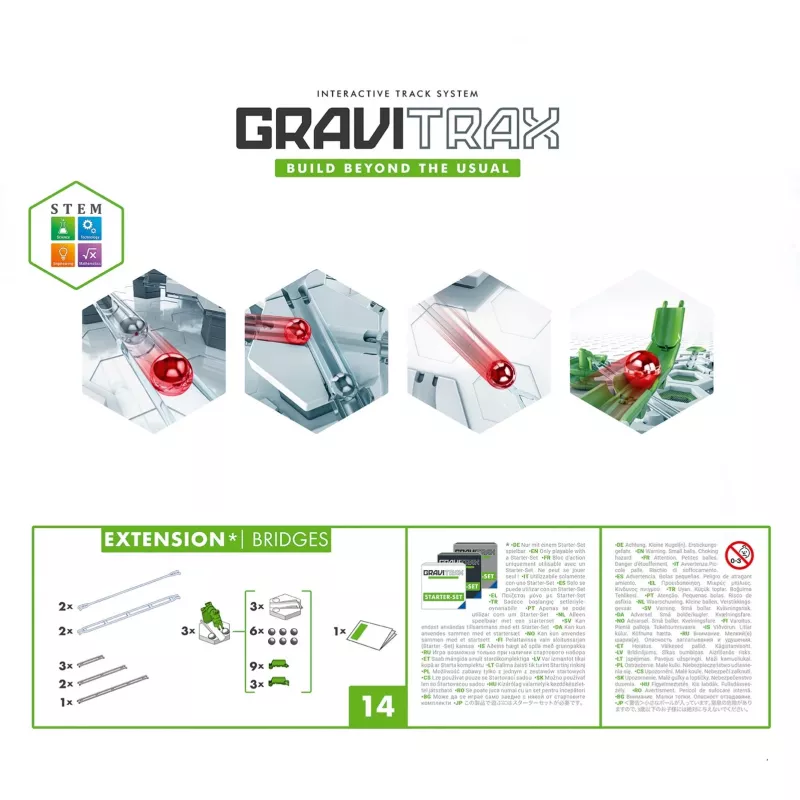 GraviTrax Erweiterung Brücken Ravensburger 22423 Mehrfarbig