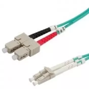 VALUE LWL-Kabel 50/125µm OM3, LC/SC, türkis 2m (21.99.8712)
