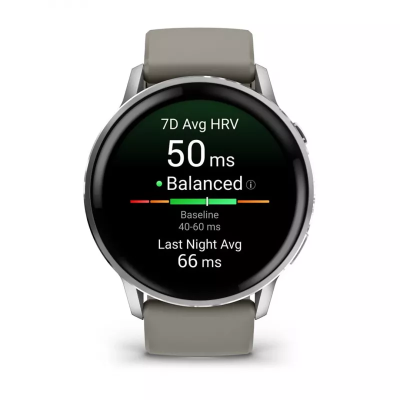 Smartwatch Garmin Venu 4 1.4 inch AMOLED GPS Wi-Fi 45mm Silver