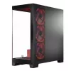 PC-Gehäuse MODECOM Volcano SPACE APEX ARGB Midi Tower, gehärtetes Glas, USB-C, unterstützt ATX/microATX/Mini-ITX, GPU bis 430 mm, CPU-Kühler bis 180 mm