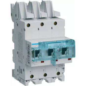 Hager HTS390E. Polzahl: 3P. AC-Eingangsspannung: 230-400 V, Nennausgangsstrom: 100 A (HTS390E)