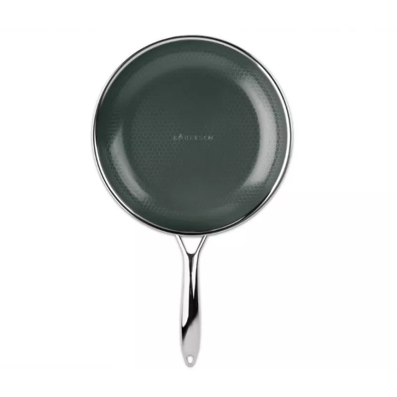Bratpfanne KOHERSEN NX CERAMIC 24 cm, Edelstahlkorpus, NX CERAMIC Antihaftbeschichtung, induktionsgeeignet, mit Deckel