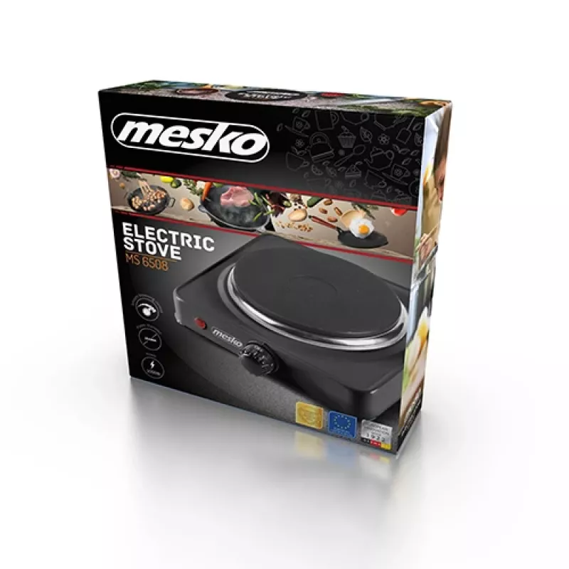 Mesko Home MS 6508 Kochfeld Schwarz Tischgerät Plattenkochfeld 1 Zone(n)