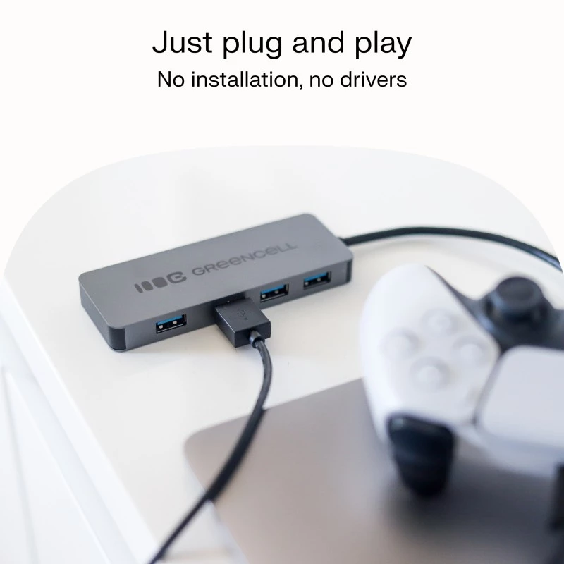 USB-Hub Grün Cell HUB-GC-A4A — 4-Port-USB-A-3.0-Hub