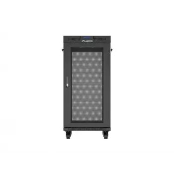 Rack-Schrank LANBERG FF01-6624-23BL 24U freistehend 19 Zoll 600×600 mm IP20 schwarz
