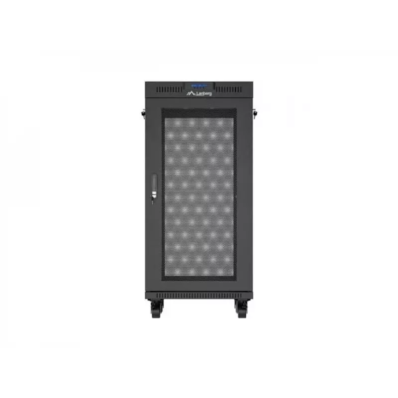 Rack-Schrank LANBERG FF01-6624-23BL 24U freistehend 19 Zoll 600×600 mm IP20 schwarz