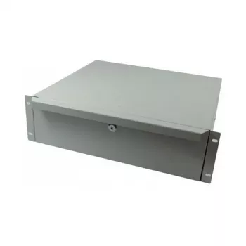 ALL-S0002060, Schubladeneinheit, grau, Metall, 3U, 19 Zoll, 440 mm
