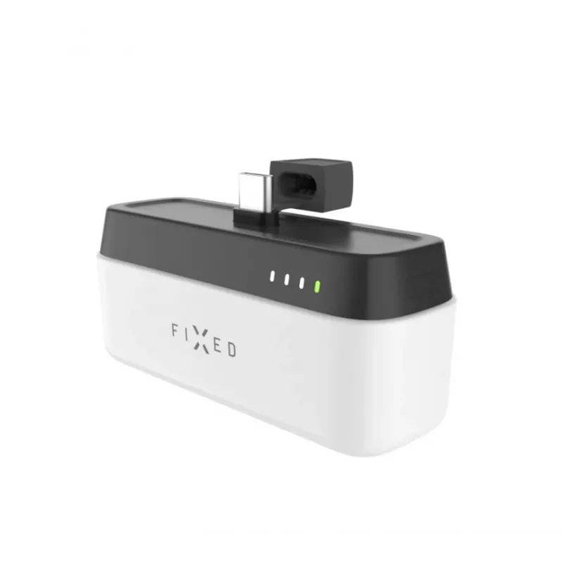 Tragbare Powerbank FIXED FIXZEN-5PL-WH, 5000 mAh, USB-C-Ausgang 5V/3A, 9V/2,22A, 12V/1,67A, weiß