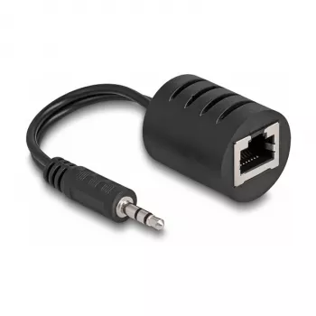 DeLOCK Audiokabel RJ-45 3,5 mm Schwarz 87858