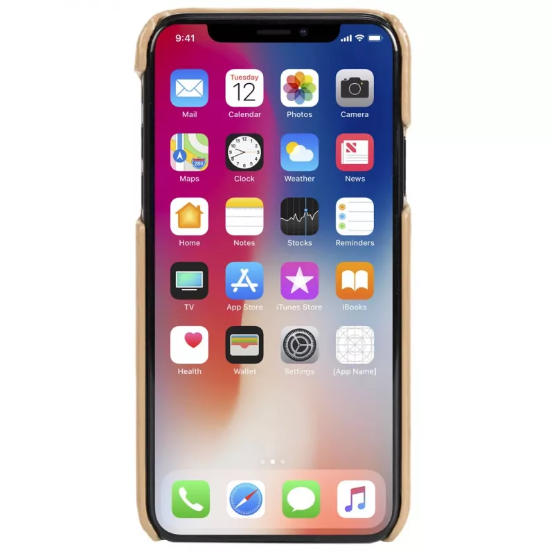 Cover Krusell Sunne 2-Karten-Cover iPhone XS Max 16.5 cm Beige