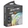 SHARKOON Shark Blades 120mm ARGB PWM Gehäuselüfter - Weiß