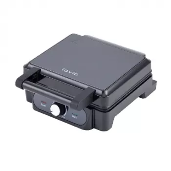 Waffeleisen Lovio LVWF001BK — 1400W, schwarz, elektrisches Tisch-Waffeleisen