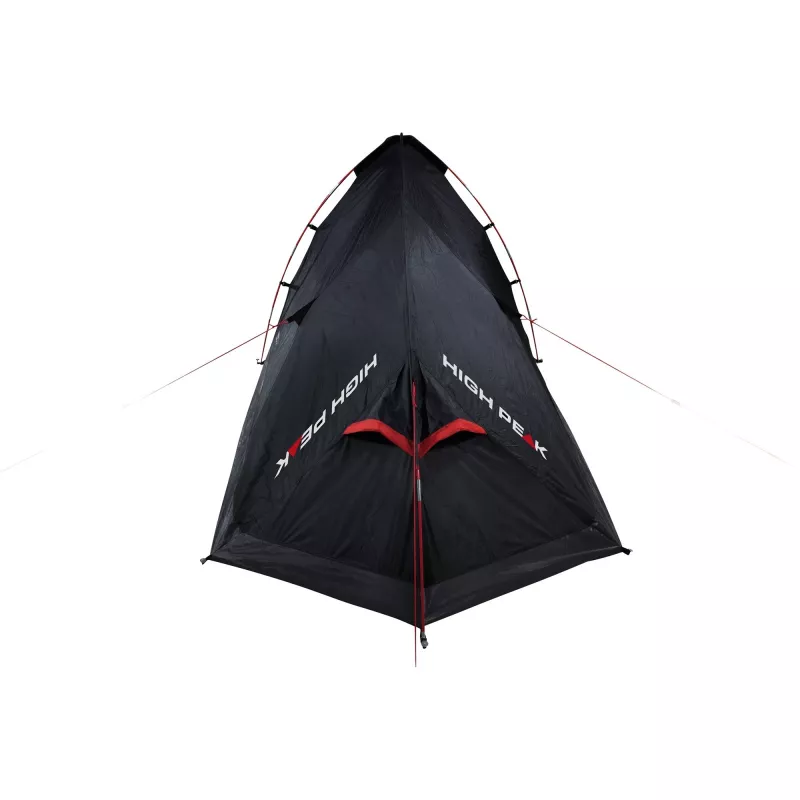 Zelt High Peak Minitramp 2 leicht schwarz/rot — kompaktes 2-Personen-Campingzelt
