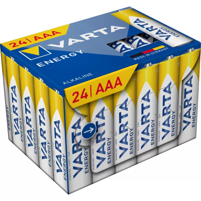 Alkaline Micro (AAA) Batterien Varta ENERGY Cube 24er-Pack (MPN 4103229234)