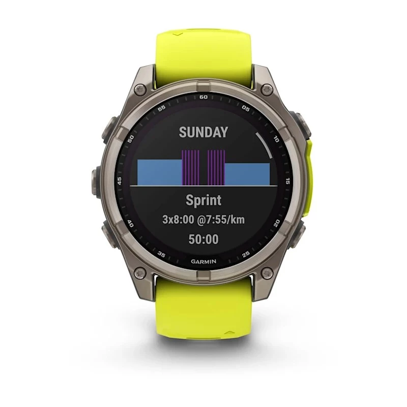 Garmin fenix 8 3.3 cm (1.3) 47 mm Digital 260 x 260 Pixel Touchscreen Titan Wi-Fi GPS (Satellit)