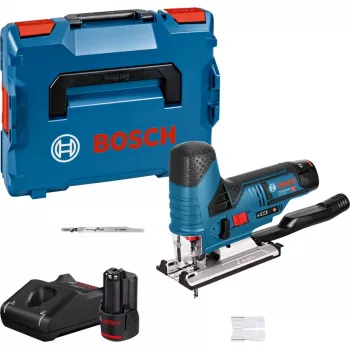 Akku-Stichsäge GST 12V-70 Professional, 12 Volt (Blau/Schwarz, 2x Lithium-Ionen-Akku 3,0Ah, in L-BOXX)