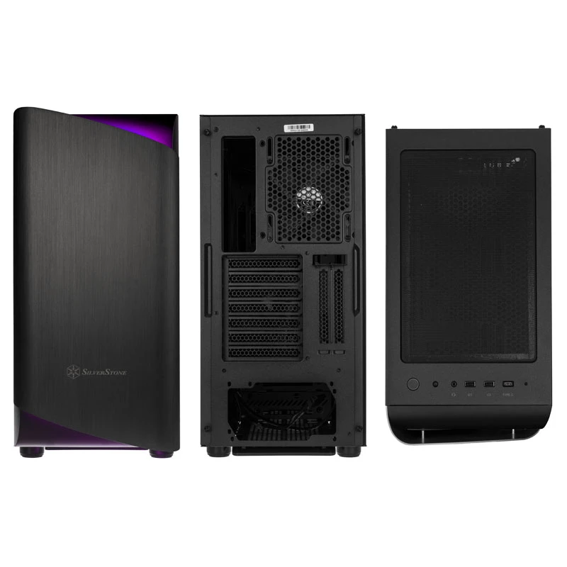 SilverStone Seta A1 Midi-Tower, Tempered Glass - schwarz
