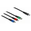 DeLOCK USB-Ladekabel 3-in-1 USB Type-C auf Lightning Micro-USB 1 m