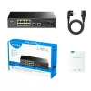 Cudy GS1010PS2 Netzwerk-Switch Unmanaged Gigabit Ethernet (10/100/1000) Power over Ethernet (PoE) Schwarz