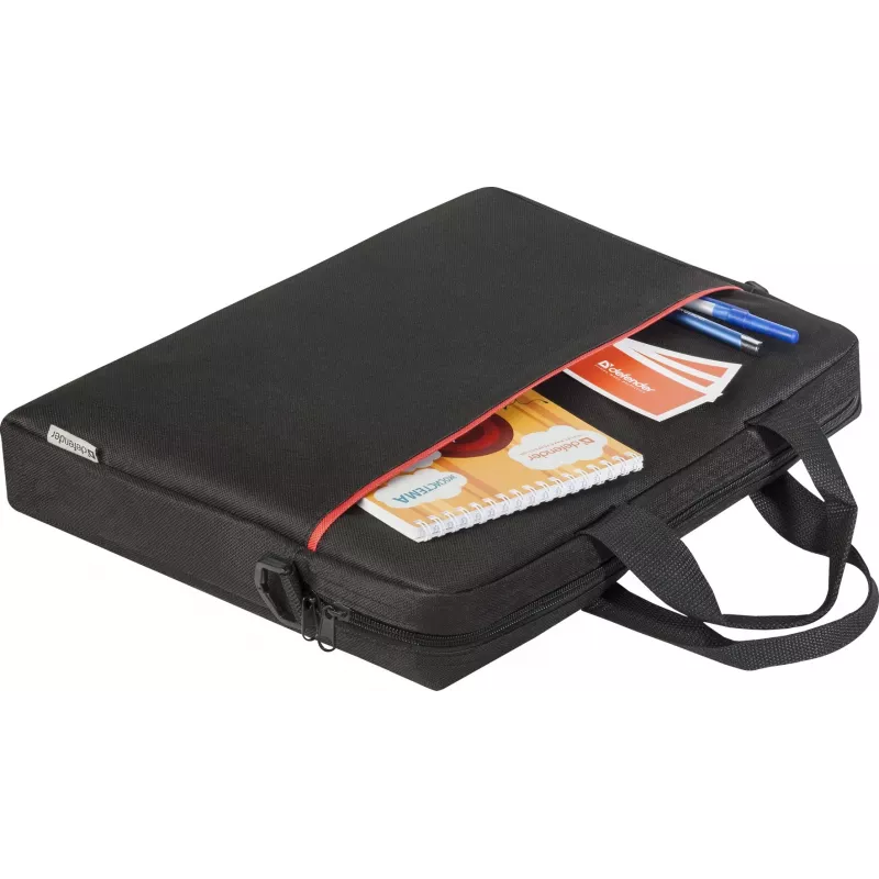 Aktentasche DEFENDER Defender Lite für 39,6 cm (15,6 Zoll) Laptops, Polyester, schwarz, 430×310×80 mm