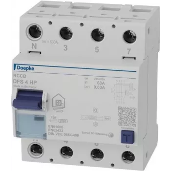 Doepke DFS4 063-4/0.03-HPFI-Circuit Breaker 4p 63 A 0.03 (09144805)