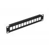 Patchpanel Extralink 12-Port UTP 10 Zoll Metallgehäuse, schwarz