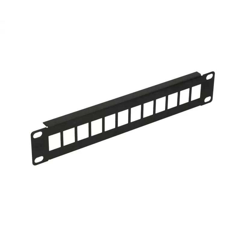 Patchpanel Extralink 12-Port UTP 10 Zoll Metallgehäuse, schwarz