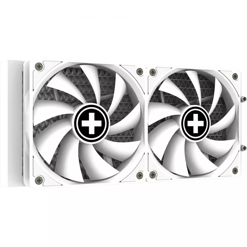 All-in-One-Flüssigkeitskühler XILENCE Performance A+ XC974 — 240-mm-Radiator, 300 W TDP, weiß, ARGB