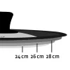 Hama 111545 Pfannendeckel Schwarz, Transparent
