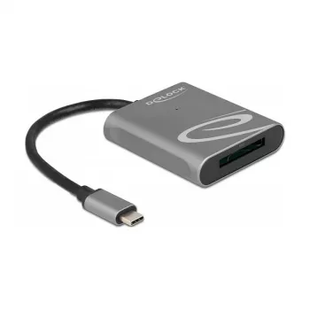 Kartenleser DeLOCK 91741 USB 3.2 Gen 1 Type-C Schwarz Grau