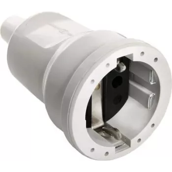 as - Schwabe 62223 Schutzkontaktkupplung PVC 230 V Grau IP20 (62223)