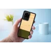 Handyhülle man and wood Galaxy S20 Ultra Bambus schwarz — schützende Rückseite, natürliche Bambuseinlage