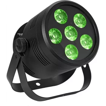 Stage LED Par Light EUROLITE Silent Par 6 QCL Floor RGBW 6x4W, kompakter bodenmontierter Par-Scheinwerfer