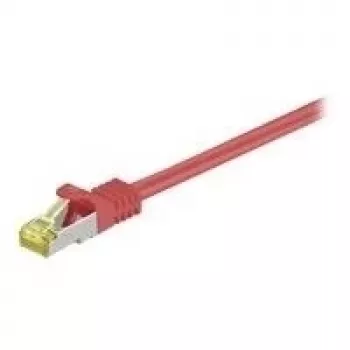 Wentronic GoobayCat.7 Rohkabel Patchkabel, S/FTP (PiMF), Rot, 30 m - LSZH Halogenfrei, Kupfer, RJ45-Stecker (91679)