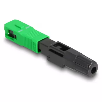 DeLOCK Glasfaser-Schnellverbinder SC Simplex Stecker APC feldkonfektionierbar