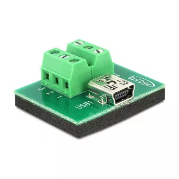 Kabeladapter DeLOCK 65518 Mini USB 6p Schwarz Grün