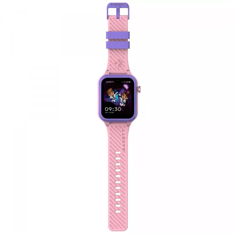 Smartwatch Garett Kids Essa 2 4G Pink — GPS-Kinderuhr mit 4G, Anruffunktion, SOS